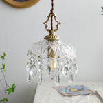 FloraCrystal | Elegant Vintage Floral Pendant Light Fixture 8