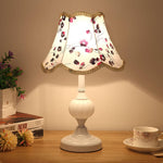 FloraLuxe | Elegant Vintage Glass Fabric Table Lamp for Modern Spaces 11