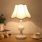 FloraLuxe | Elegant Vintage Glass Fabric Table Lamp for Modern Spaces 14