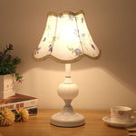 FloraLuxe | Elegant Vintage Glass Fabric Table Lamp for Modern Spaces 20