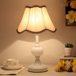 FloraLuxe | Elegant Vintage Glass Fabric Table Lamp for Modern Spaces 9