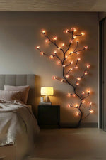 Floral Elegance | Cherry Blossom Vine LED Wall Light with Warm Ambient Glow | Decorative Lighting for Cozy Interiors 1