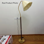 Floralis | Elegant Vintage Wooden Industrial Floor Lamp 6
