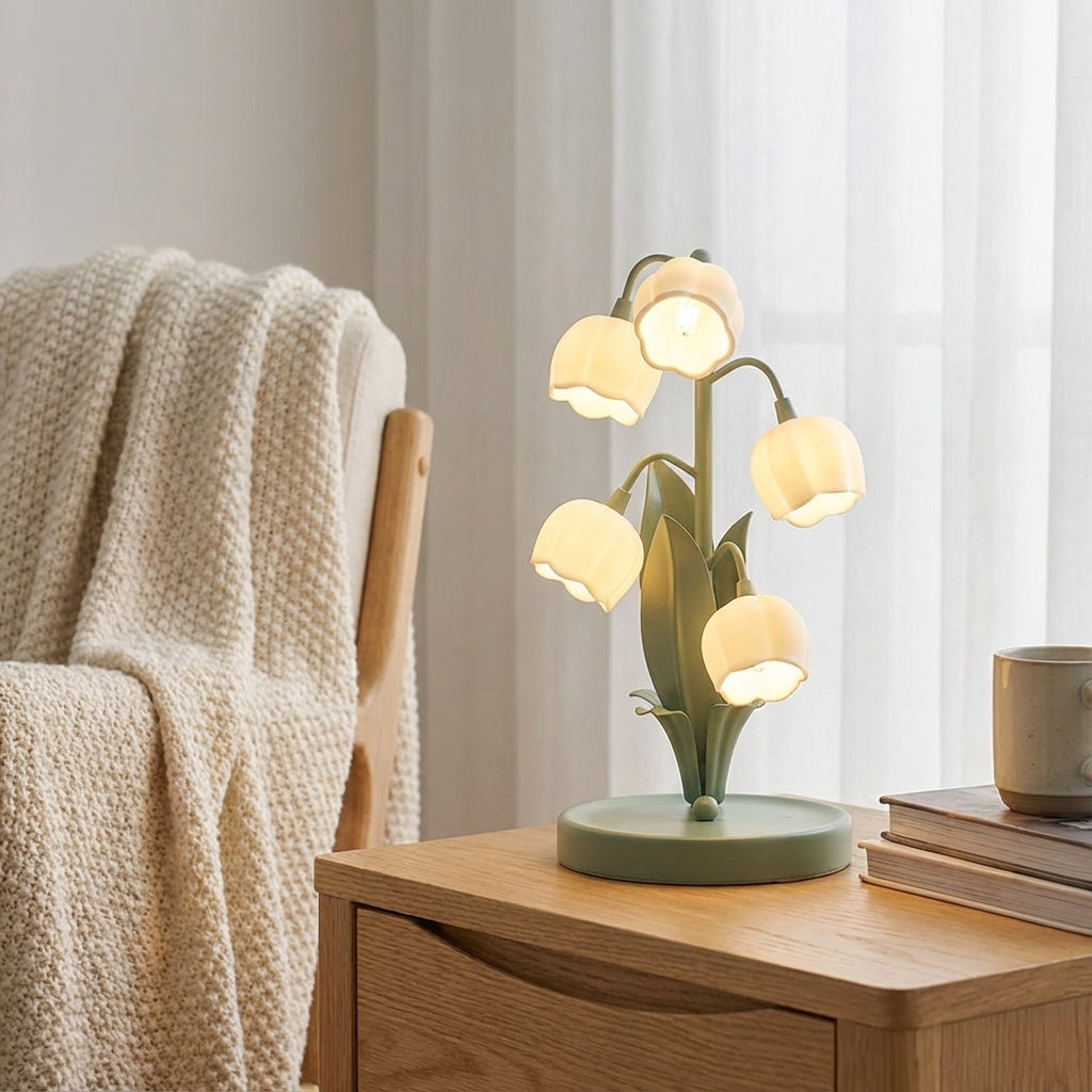 Florencea | Sculptural Flower Table Lamp with Soft Petal Shades | Elegant Design for Cozy Ambient Lighting 0