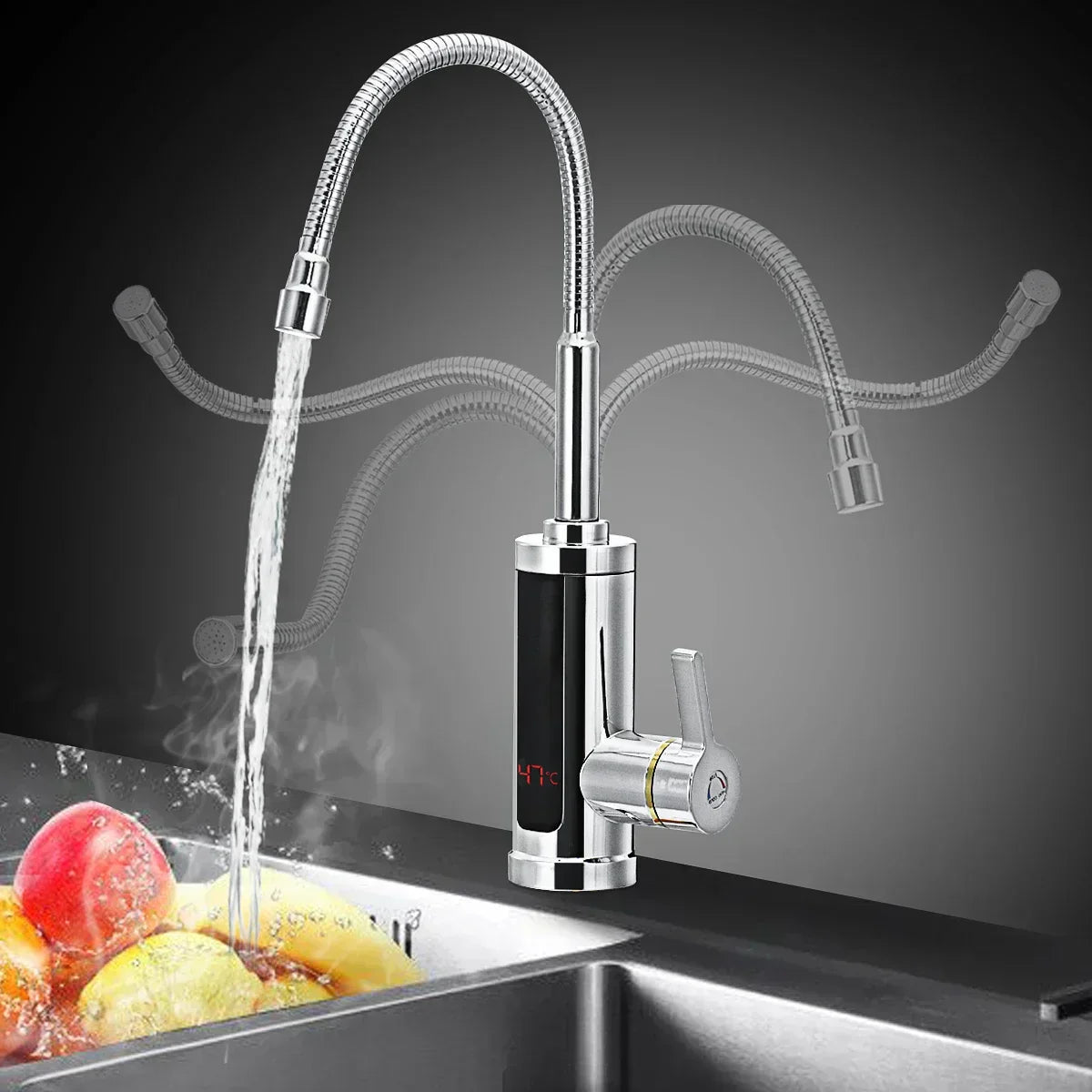 FlowHeat | 3000W Electric Faucet for Instant Hot Water with Quick Heating | Efficient Solution for Kitchens and Bathrooms 4