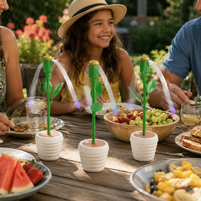 Fly Fan for Tables, Outdoor Fly Repellent Fan with Soft Blades