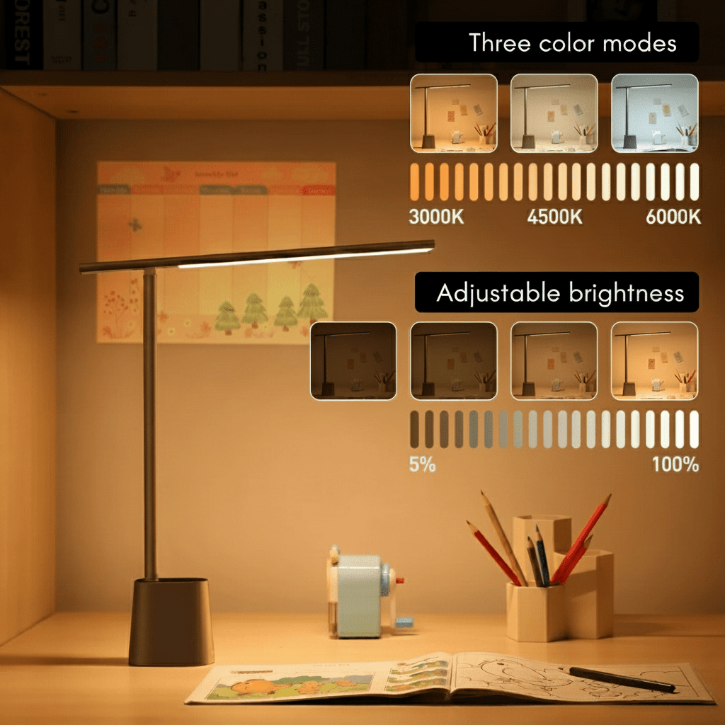 Foldable LED Desk Lamp | Dimmable & USB-Powered | Compact Design for Home and Travel 4