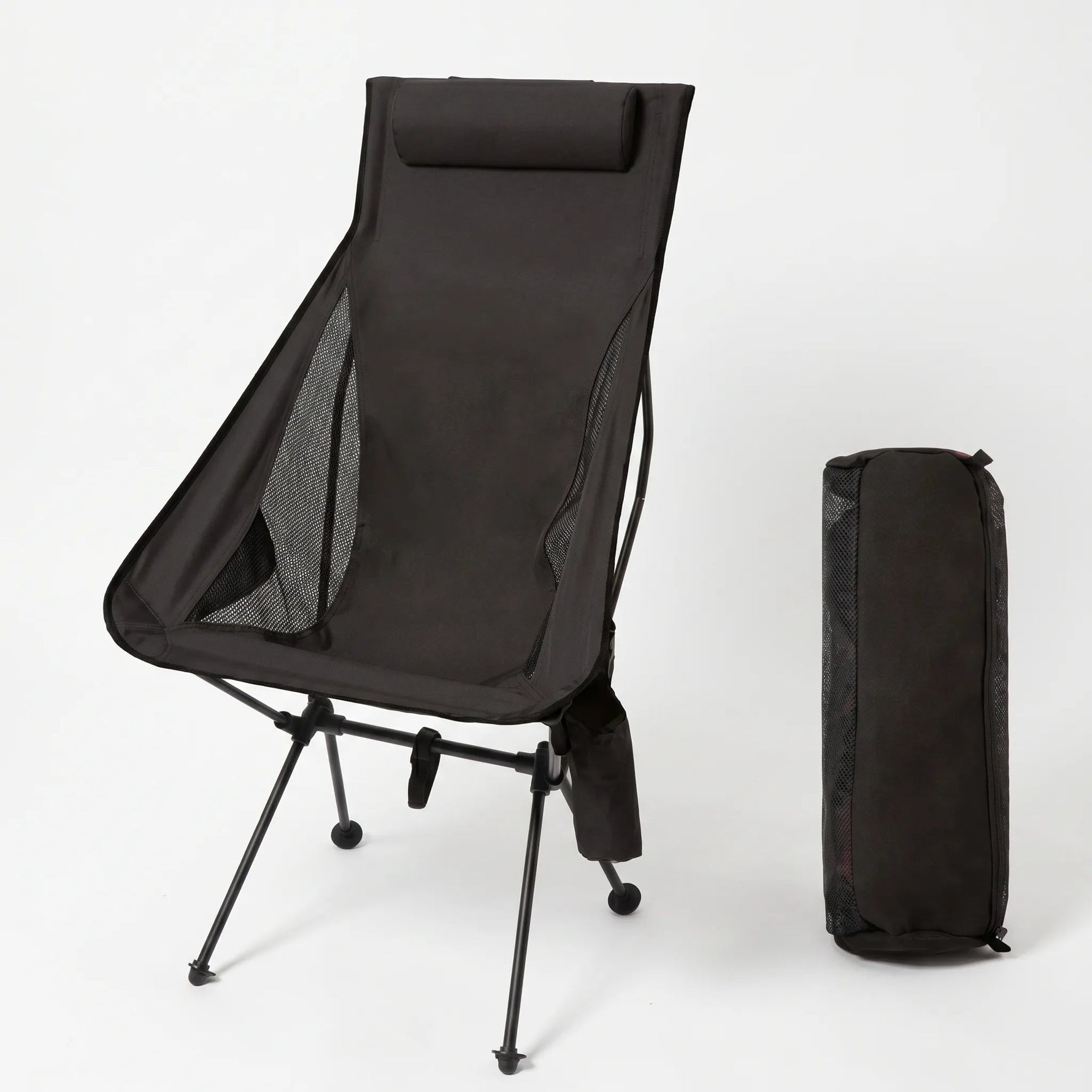 Folding Camping Chair with High Backrest & Anti-Sink Feet | Lightweight Outdoor Folding Chair for Ultimate Comfort 6