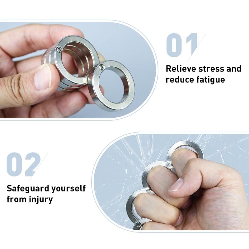 Folding Four-Finger Trigger Ring | Compact Stress Relief Tool for Focus 5
