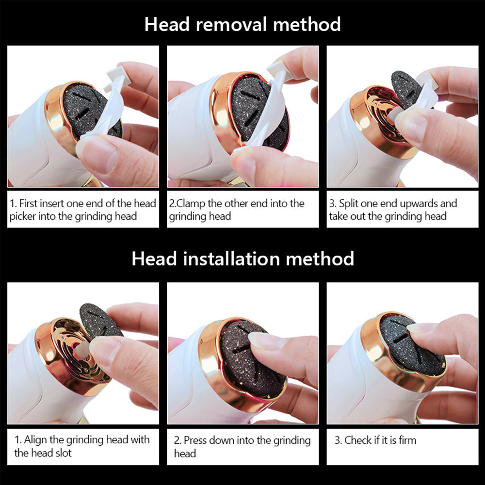 Foot Care Essentials | Electric Callus Remover with Rechargeable Battery | Ergonomic Design for Smooth Feet 4