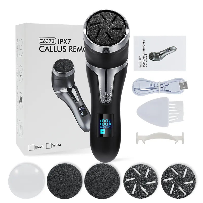 Foot Care Essentials | Electric Callus Remover with Rechargeable Battery | Ergonomic Design for Smooth Feet 9