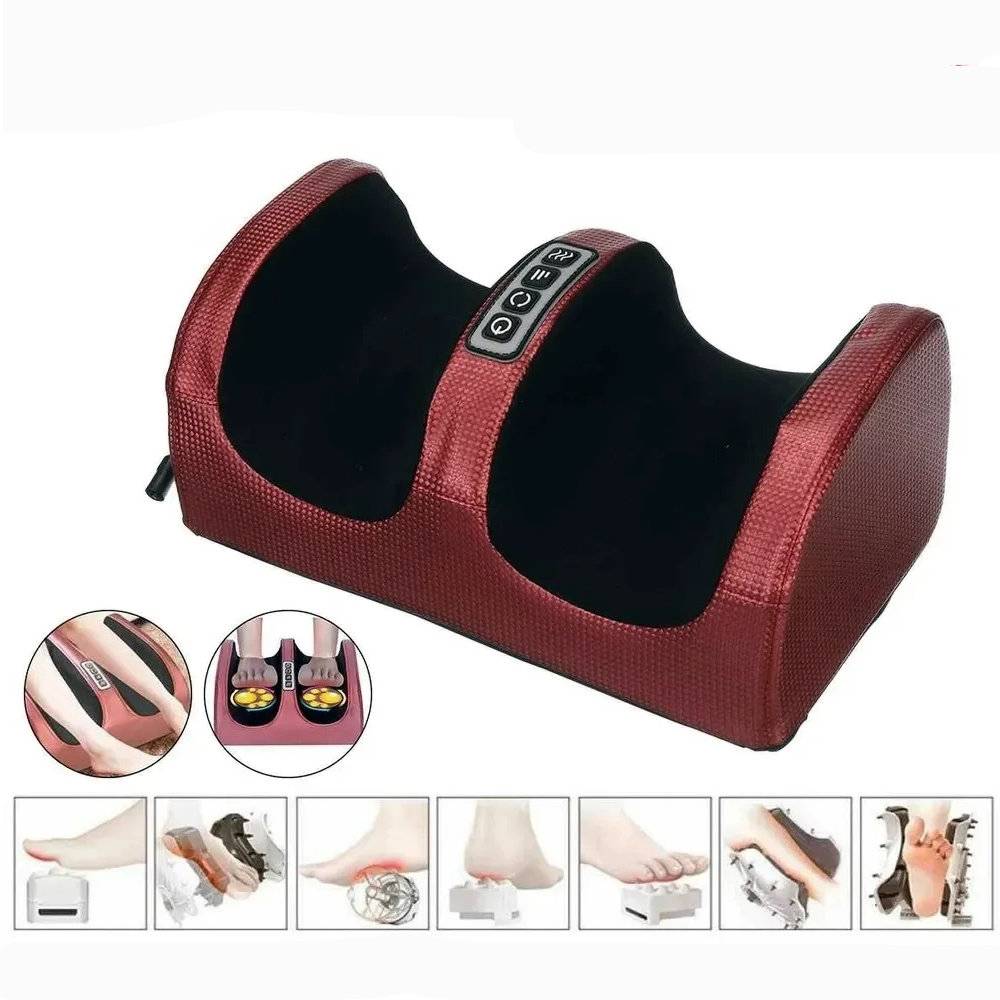Foot Massage Machine with 3D Massage Nodes & Heat Therapy | Portable Relaxation Device for Stress Relief 0