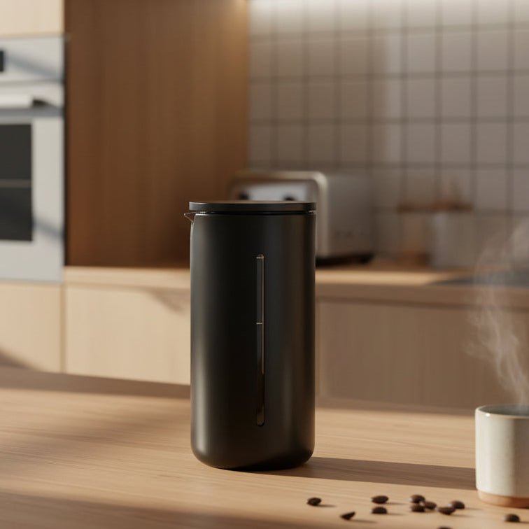 French Press Coffee Maker | Compact 450 ml with Stainless Steel Filter for Bold Brews Anywhere 0