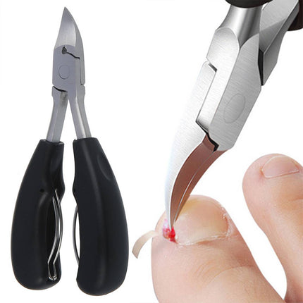 Nail Clippers for Thick Nails, Stainless Steel Fingernail Clipper Set with Nail File