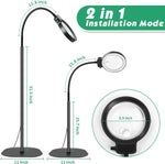 Full-Sided Magnifying Glass with LED Light & Adjustable Gooseneck | 10X & 30X Magnification for Enhanced Clarity in Reading and Hobbies 5