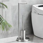Functional Toilet Paper Holder | Integrated Brush & Space-Saving Design for Modern Bathrooms 2