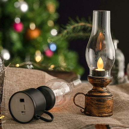 Vintage Kerosene Lamp, Battery Operated Candle Lamp – image 6