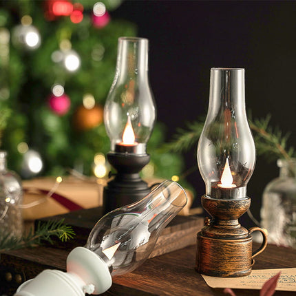 Vintage Kerosene Lamp, Cordless Table Lamp – image 7
