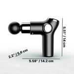 Tuzwa Massage Gun – Handheld Percussion Massager with 32 Speed Levels, 4 Massage Heads, Rechargeable Battery & Up to 4-Hour Runtime