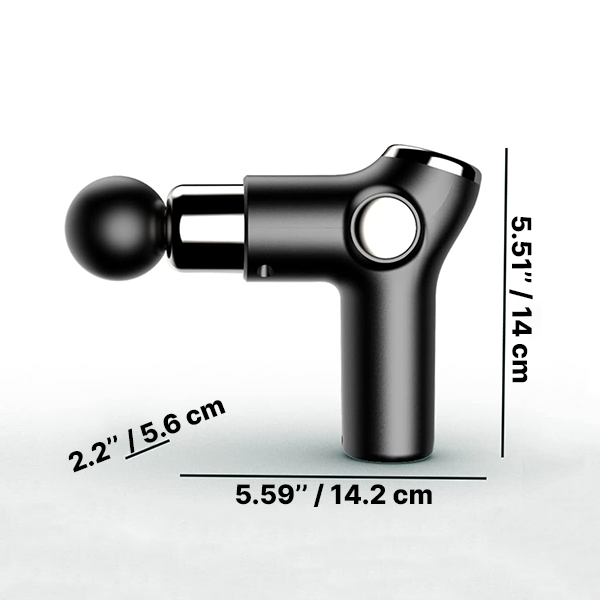 Tuzwa Massage Gun – Handheld Percussion Massager with 32 Speed Levels, 4 Massage Heads, Rechargeable Battery & Up to 4-Hour Runtime