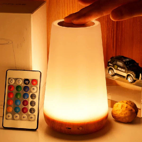 Night Light, Rechargeable Night Light with Tap Control and Warm Glow, Cordless Lamp for Bedroom and Nursery