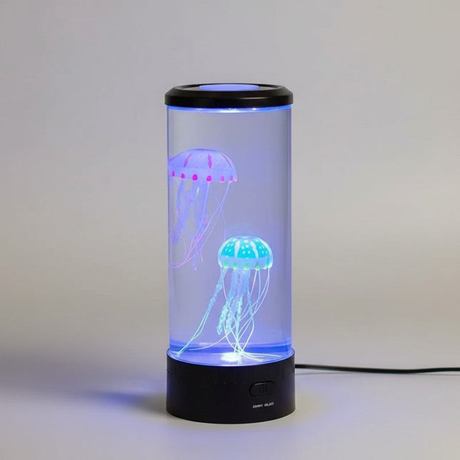 Jellyfish Lamp, Artificial Jellyfish Tank with 5 Color LED, USB Powered Ocean Lamp for Desk and Bedroom Decor