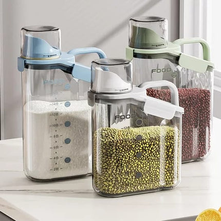 Airtight Food Storage Containers, Clear Cereal Container for Pasta and Rice