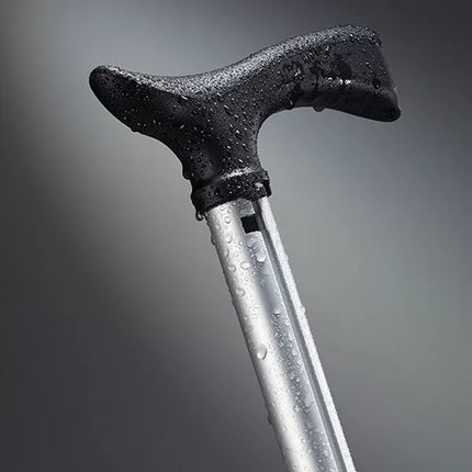 Folding Walking Stick with Seat, Lightweight Portable Cane Chair with Non Slip Rubber Tip and Ergonomic Pommel Grip for Outdoor Walks