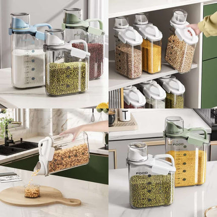 Airtight Food Storage Containers, Stackable Acrylic Pantry Storage Container