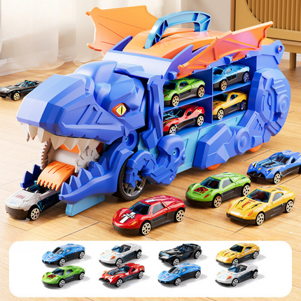 Dinosaur Toy Truck with 3 Dinosaur Figures, Dinosaur Toy Set