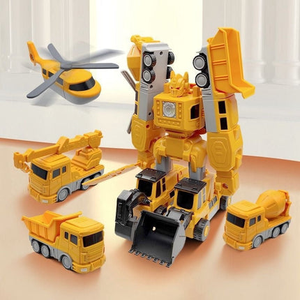 Transformer Toy Car Magnetic, Transforming Car Toy with Magnetic Building Blocks – image 4