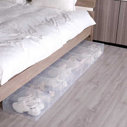 Clear Shoe Boxes Stackable 6 Pack, Shoe Storage Boxes – image 7