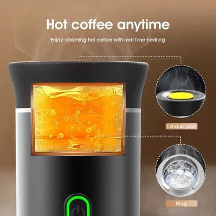 Portable espresso machine, wireless 3 in 1 travel coffee maker for capsules and ground coffee, USB-C rechargeable