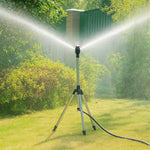 Garden Essentials | High Pressure Rotating Tripod Sprinkler with Adjustable Height | 360° Coverage for Efficient Watering 1