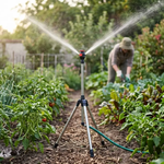 Garden Essentials | High Pressure Rotating Tripod Sprinkler with Adjustable Height | 360° Coverage for Efficient Watering 2