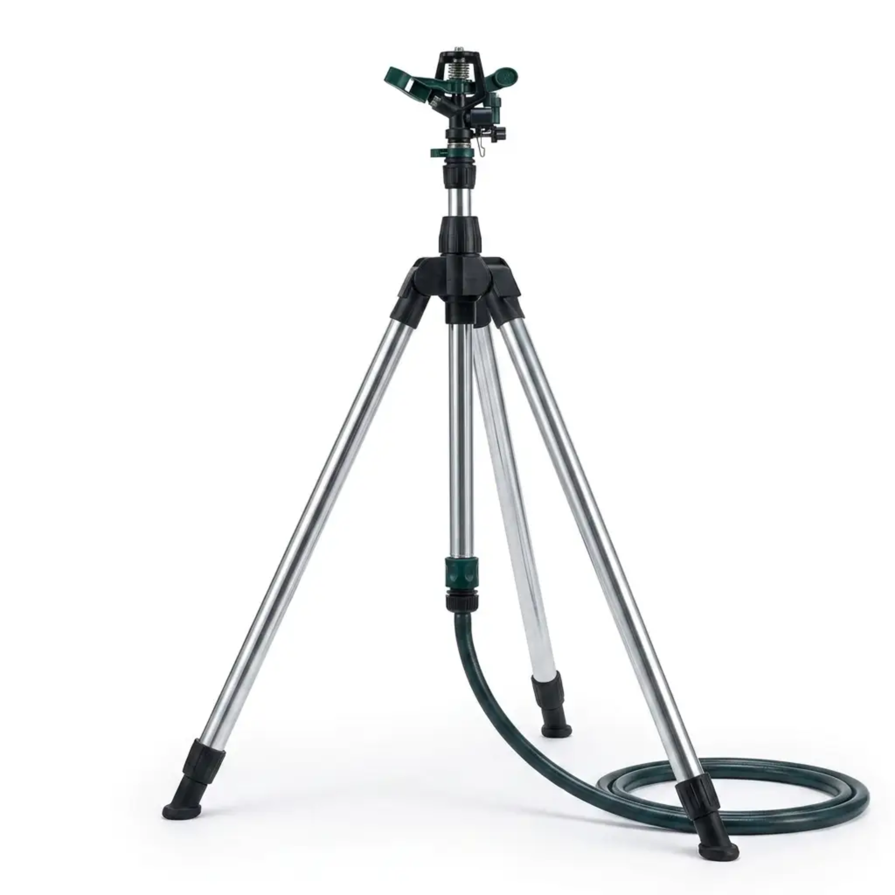 Garden Essentials | High Pressure Rotating Tripod Sprinkler with Adjustable Height | 360° Coverage for Efficient Watering 4