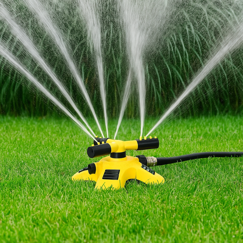 Garden Essentials | Lawn Sprinkler System with 360° Rotation | Efficient Watering Solution for Large Gardens 0