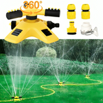Garden Essentials | Rotating Lawn Sprinkler with 360° Coverage | Adjustable Nozzles for Efficient Watering 1