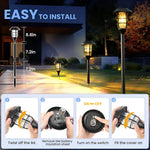 Garden Glow | Solar Garden Light Set with Flickering Effect | Durable Outdoor Lighting for Ambiance 3