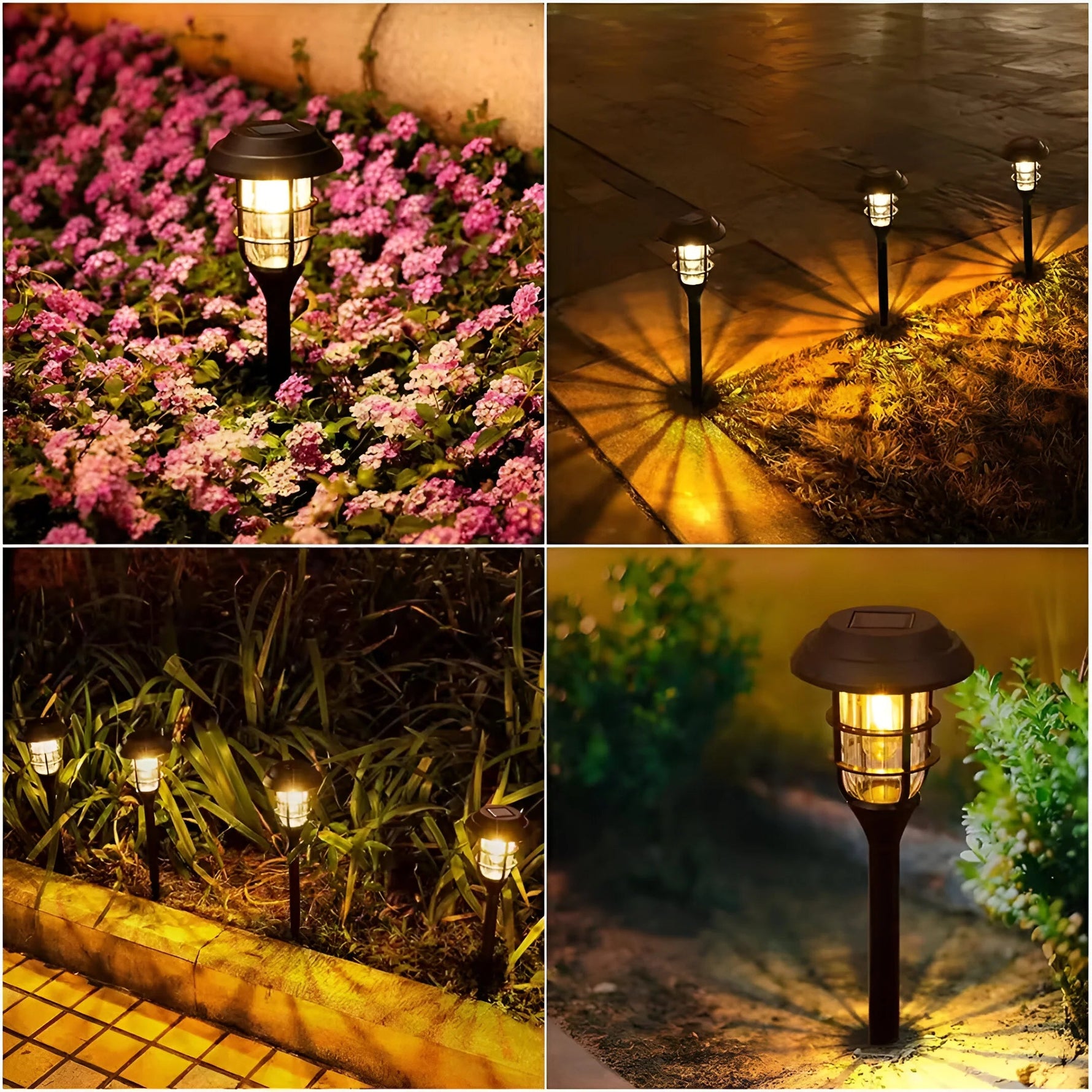 Garden Glow | Solar Garden Light Set with Flickering Effect | Durable Outdoor Lighting for Ambiance 5