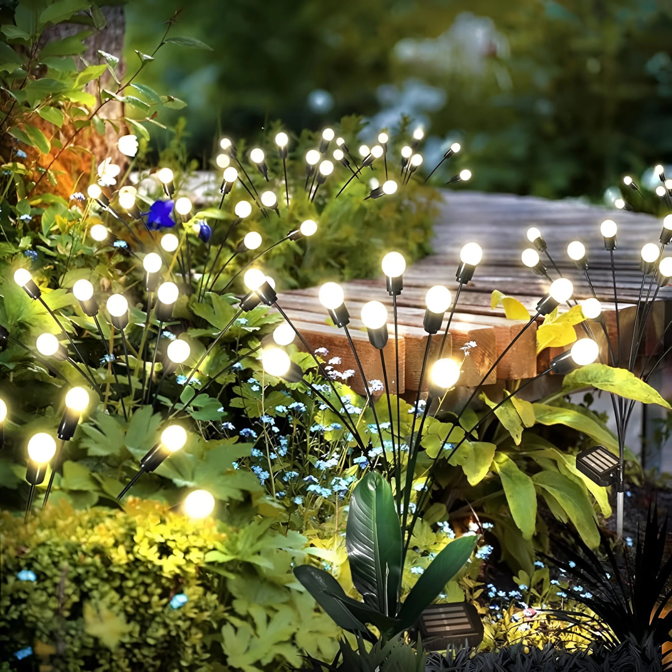 Garden Glow | Solar Lights Outdoor with Automatic Dusk Activation | Weather-Resistant for Enchanting Landscape Lighting 0