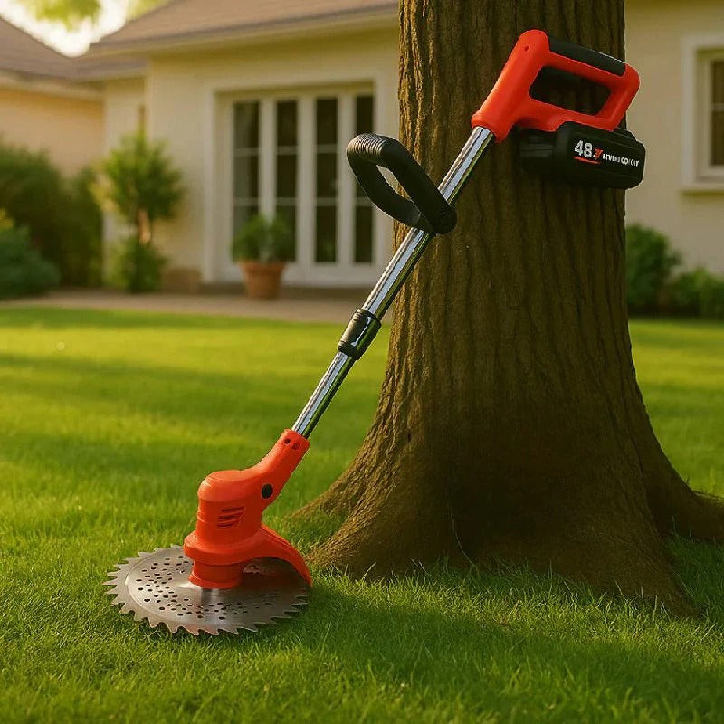Garden Master | 21V Cordless Brush Cutter with Adjustable Handle & Rotatable Head | Lightweight Design for Effortless Trimming 0