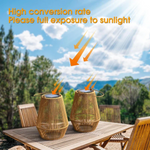 Garden Oasis | Handwoven Solar Garden Lamp with Waterproof Design | Energy Efficient Lighting for Outdoor Ambiance 1
