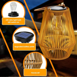 Garden Oasis | Handwoven Solar Garden Lamp with Waterproof Design | Energy Efficient Lighting for Outdoor Ambiance 2