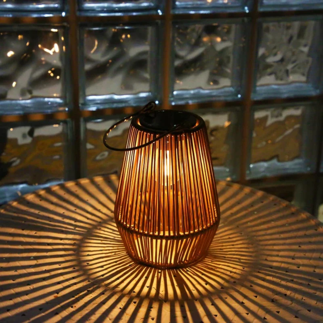 Garden Oasis | Handwoven Solar Garden Lamp with Waterproof Design | Energy Efficient Lighting for Outdoor Ambiance 5