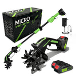 Garden Pro | Cordless Tiller Cultivator with Extension Pole for Easy Soil Preparation 0