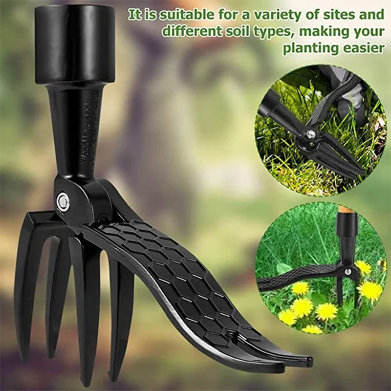Garden Weeder Tool | Stainless Steel Adjustable Long Handle with Detachable Design | Ergonomic Weeding Solution for Easy Gardening 8