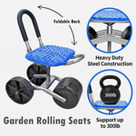 Gardening Companion | 360° Rotating Gardening Seat with Adjustable Height | Mobile Stool for Comfortable Outdoor Tasks 5