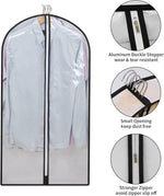 Garment Cover Set | PEVA Hanging Garment Bags with Full-Length Zipper | 24-Pack for Dust and Moisture Protection 5