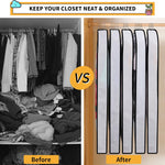 Garment Cover Set | PEVA Hanging Garment Bags with Full-Length Zipper | 24-Pack for Dust and Moisture Protection 6